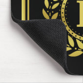 Tapis De Souris Or royal de noir de guirlande de laurier de (Coin)