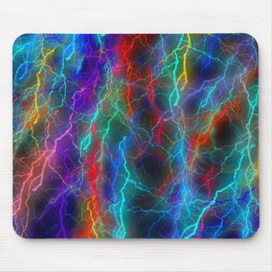Tapis De Souris Orage éclair arc-en-ciel (Devant)