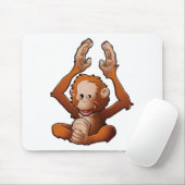 Tapis De Souris orang-outan amical mignon (Avec souris)