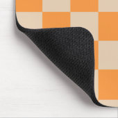 Tapis De Souris Orange À damiers En vichy Motif (Coin)