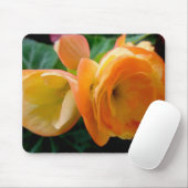 Tapis De Souris Orange Begonia Mousepad (Avec souris)