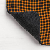 Tapis De Souris Orange Brown Plaid Checker Seamless Pattern (Coin)
