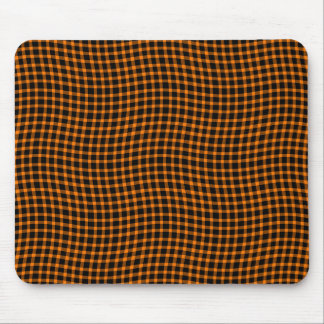 Tapis De Souris Orange Brown Plaid Checker Seamless Pattern