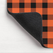 Tapis De Souris Orange Buffalo Country Lumière Plaid (Coin)