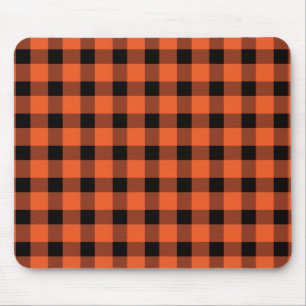 Tapis De Souris Orange Buffalo Country Lumière Plaid