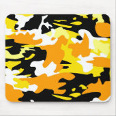 Tapis De Souris Orange Camo Mousepad (Devant)