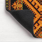 Tapis De Souris Orange croisée ukrainienne de point de Mousepad (Coin)