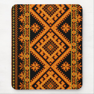 Tapis De Souris Orange croisée ukrainienne de point de Mousepad