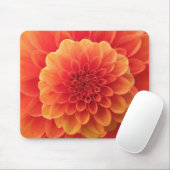 Tapis De Souris Orange Dahlia (Avec souris)