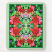 Tapis De Souris Orange Daylilies Abstrait Flower Art (Devant)