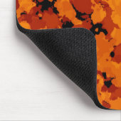 Tapis de souris orange de camouflage (Coin)