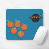 Tapis De Souris Orange de Ninja (Avec souris)
