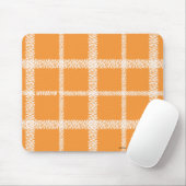 Tapis De Souris Orange de plaid (Avec souris)
