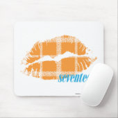 Tapis De Souris Orange de plaid (Avec souris)