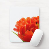 Tapis de souris orange de tulipes (Avec souris)