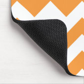 Tapis De Souris Orange de zigzag (Coin)