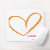 Tapis De Souris Orange d'OpenHeart (Avec souris)