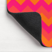 Tapis De Souris Orange et rose zigzag (Coin)