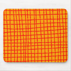 Tapis De Souris Orange et rouge Motif élégant fonctionnel