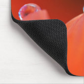 Tapis De Souris Orange Gerbera Réfraction Mousepad (Coin)