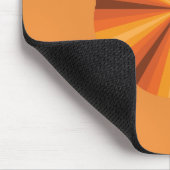 Tapis de souris orange illusion d'optique (Coin)