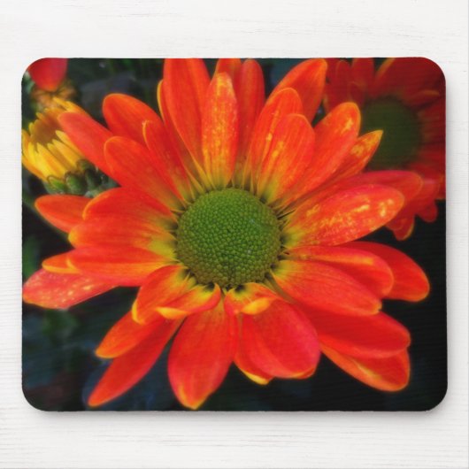 Tapis De Souris Orange lumineux avec raindrops Pad Souris (Devant)