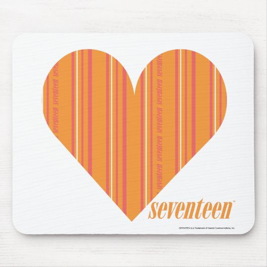 Tapis De Souris Orange mince 3 de rayures (Devant)