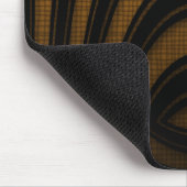 Tapis de souris Orange Noir Arche Abstrait (Coin)