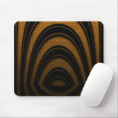 Tapis de souris Orange Noir Arche Abstrait (Avec souris)