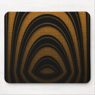 Tapis de souris Orange Noir Arche Abstrait
