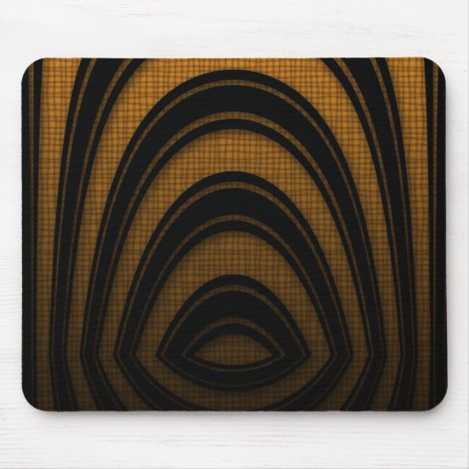 Tapis de souris Orange Noir Arche Abstrait (Devant)
