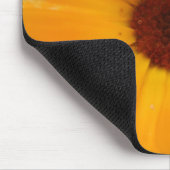 Tapis De Souris Orange Pluie Daisy Mousepad (Coin)