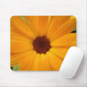 Tapis De Souris Orange Pluie Daisy Mousepad (Avec souris)