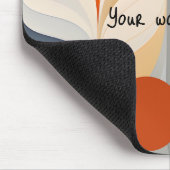 Tapis De Souris Orange Red Geoshapes Mouse Pad (Coin)