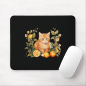 Tapis De Souris Orange Tab Funny Chat Parodie Amoureux des chats C (Avec souris)