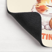 Tapis De Souris Orange Tabby Chat - Désolé, je suis en retard (Coin)