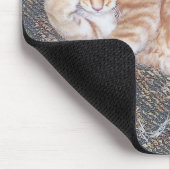 Tapis De Souris Orange Tabby Kitten (Coin)