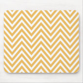 Tapis De Souris Orange Zigzag, Orange Chevron, Motif géométrique (Devant)