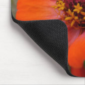 Tapis De Souris Orange Zinnia Fleur sauvage Nature Florale (Coin)