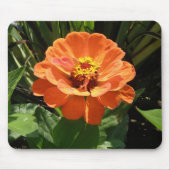 Tapis De Souris Orange Zinnia Mousepad (Devant)
