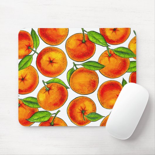 Tapis De Souris Oranges (Avec souris)