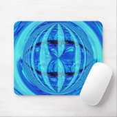 Tapis De Souris Orb Blue mousepad (horizontal) (Avec souris)
