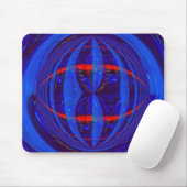 Tapis De Souris Orb Dark Blue mousepad (horizontal) (Avec souris)