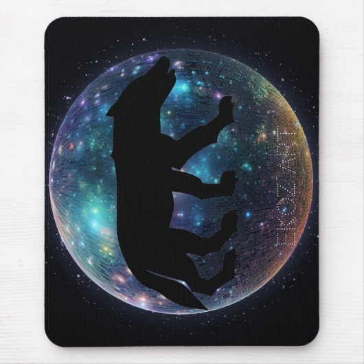 Tapis De Souris Orb spatial Wolf Pictish (Devant)