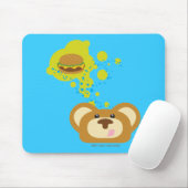 Tapis De Souris orbiebear avec l'hamburger de fromage (Avec souris)