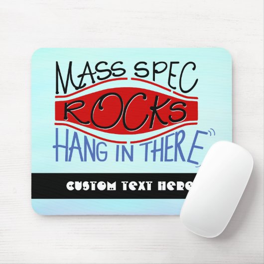 Tapis De Souris Orbitrap "Mass Spec Rocks", texte personnalisé (Avec souris)