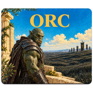 Tapis De Souris Orc, Monstre de Fantasy Gothique