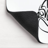 Tapis De Souris Orca tribale noire et blanche (Coin)