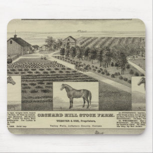 Tapis De Souris Orchard Hill et Cedar Grove, Kansas
