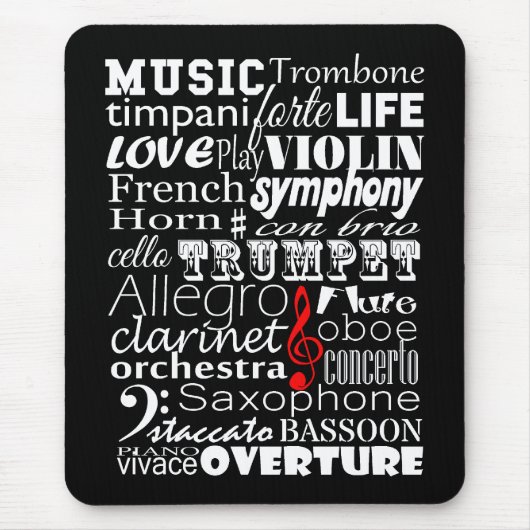 Tapis De Souris Orchestre de musique (Devant)